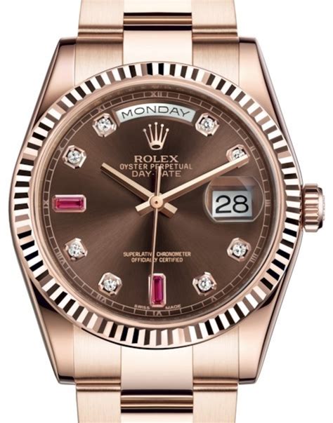 rolex day date rose gold rl888 automatic|rolex diamond dial.